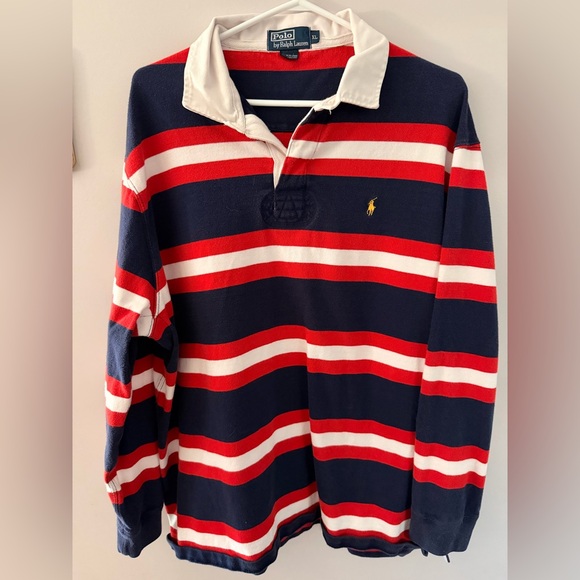 Polo Ralph Lauren Other - Vintage Polo Ralph Lauren Rugby Long Sleeve Polo size xl